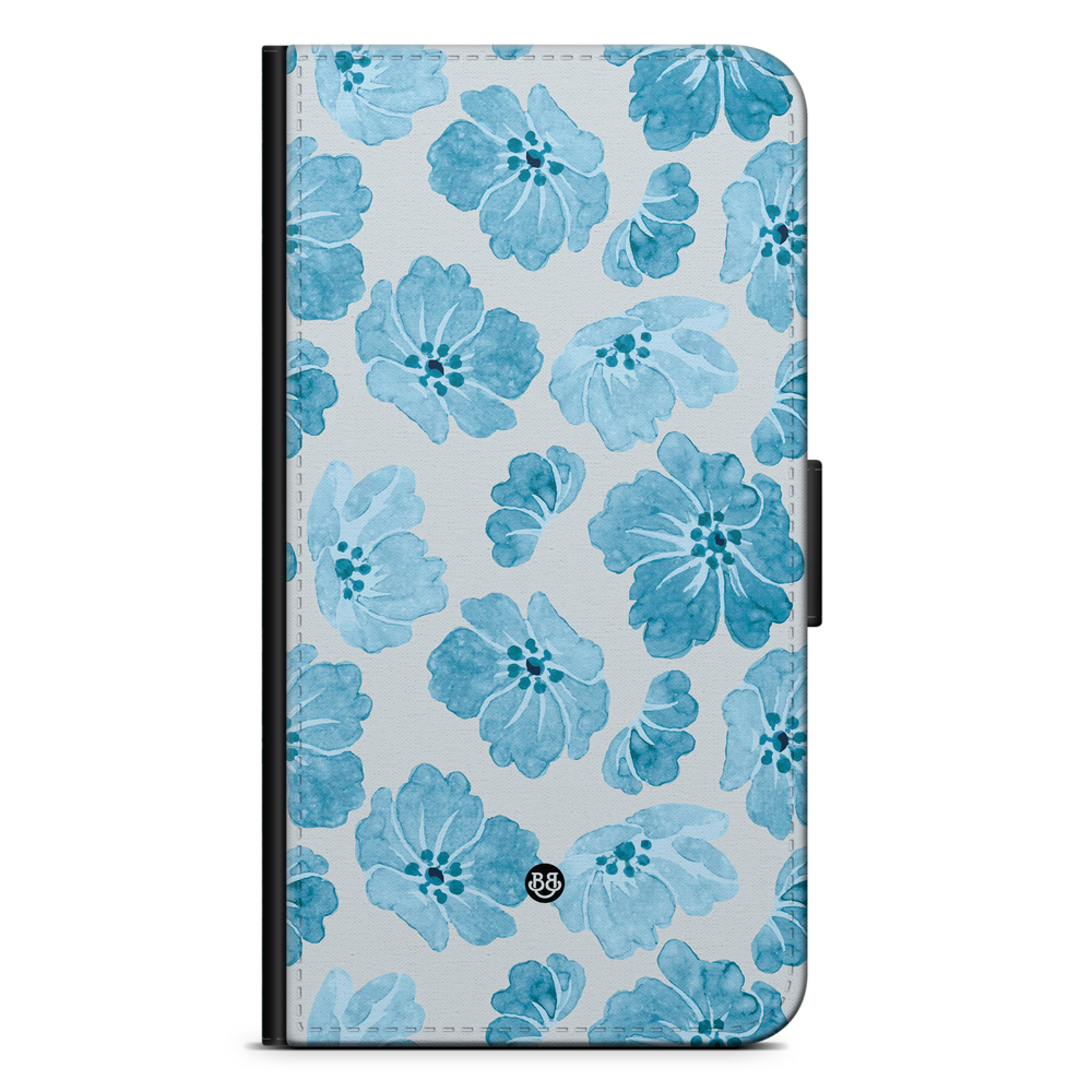 Samsung Galaxy S21 Plus Plånboksfodral - WILD BLOOM - Blue Petals | Mobilskal & Mobilfodral BJORNBERRY
