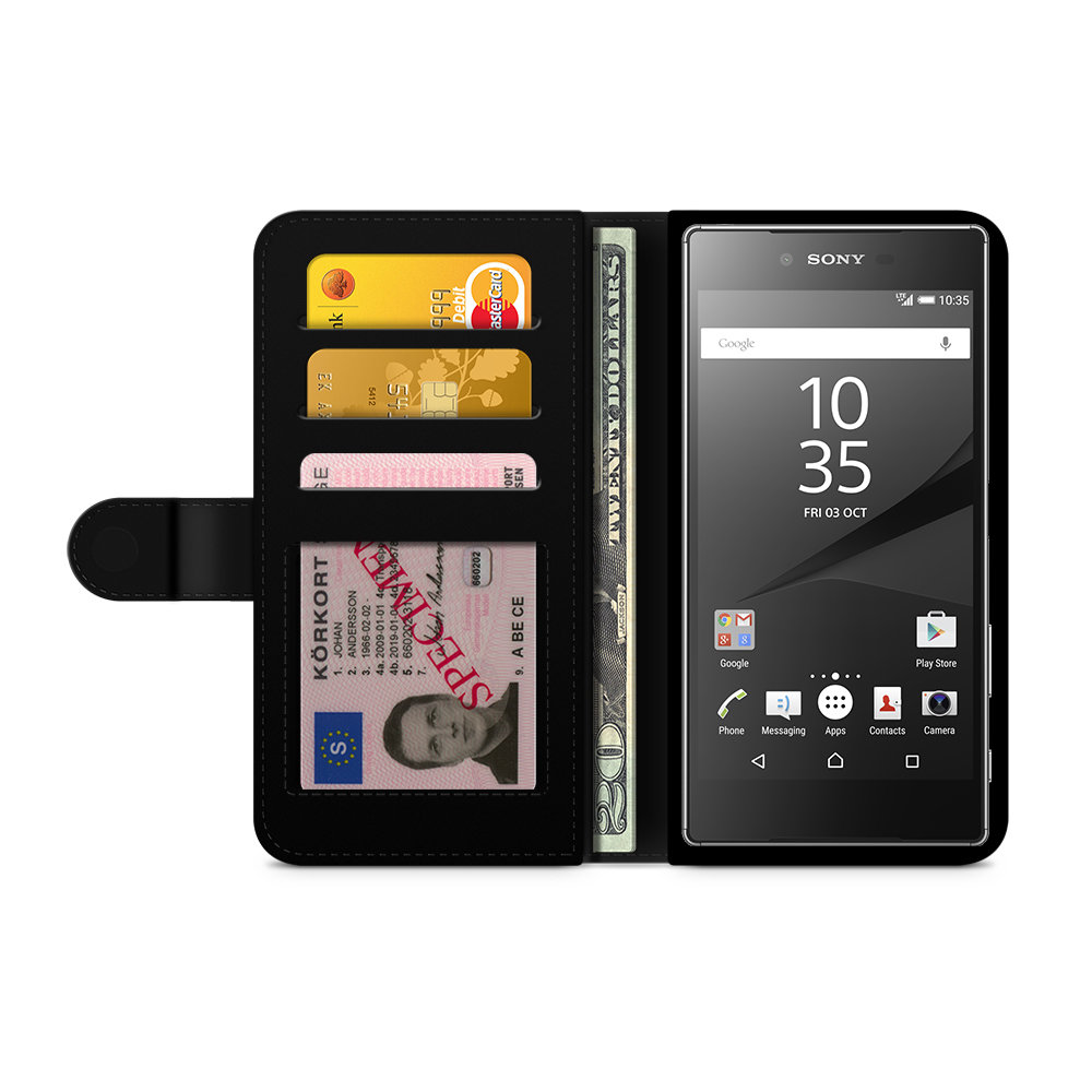 Sony Xperia Z5 Compact Planboksfodral Retro Wallpaper Bjornberry