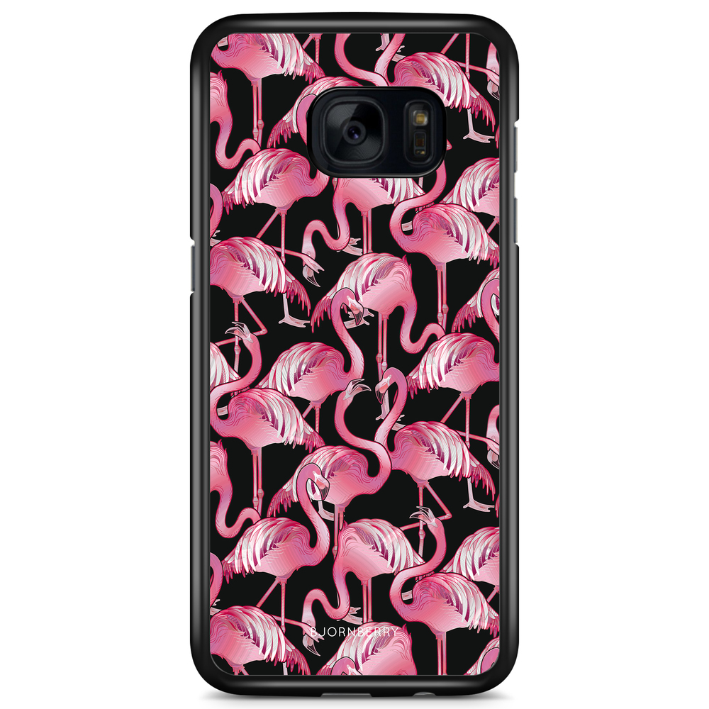 Samsung Galaxy S7 Edge Case - Flamingos