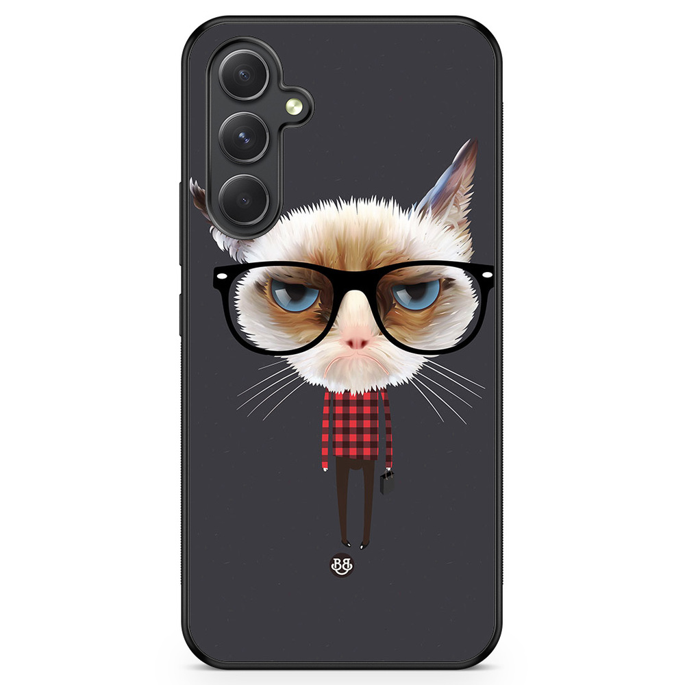 Samsung Galaxy A54 5G Case - Hipster Cat