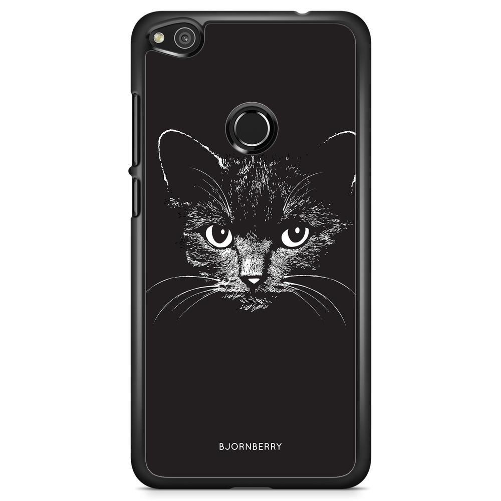 Huawei Honor 8 Lite Case - Black/White Cat