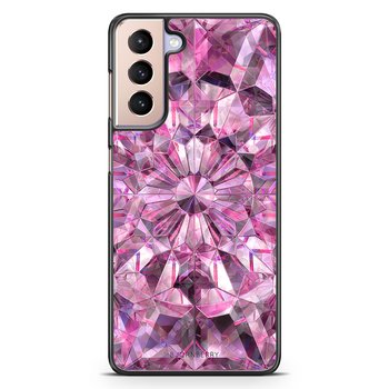 Samsung Galaxy S21 Skal - Rosa Kristaller