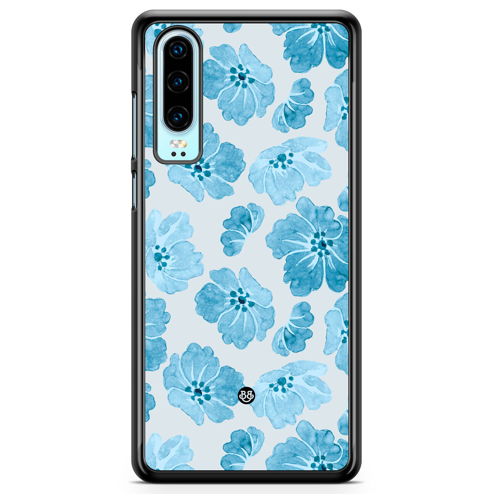 Huawei P30 Case - WILD BLOOM - Blue Petals