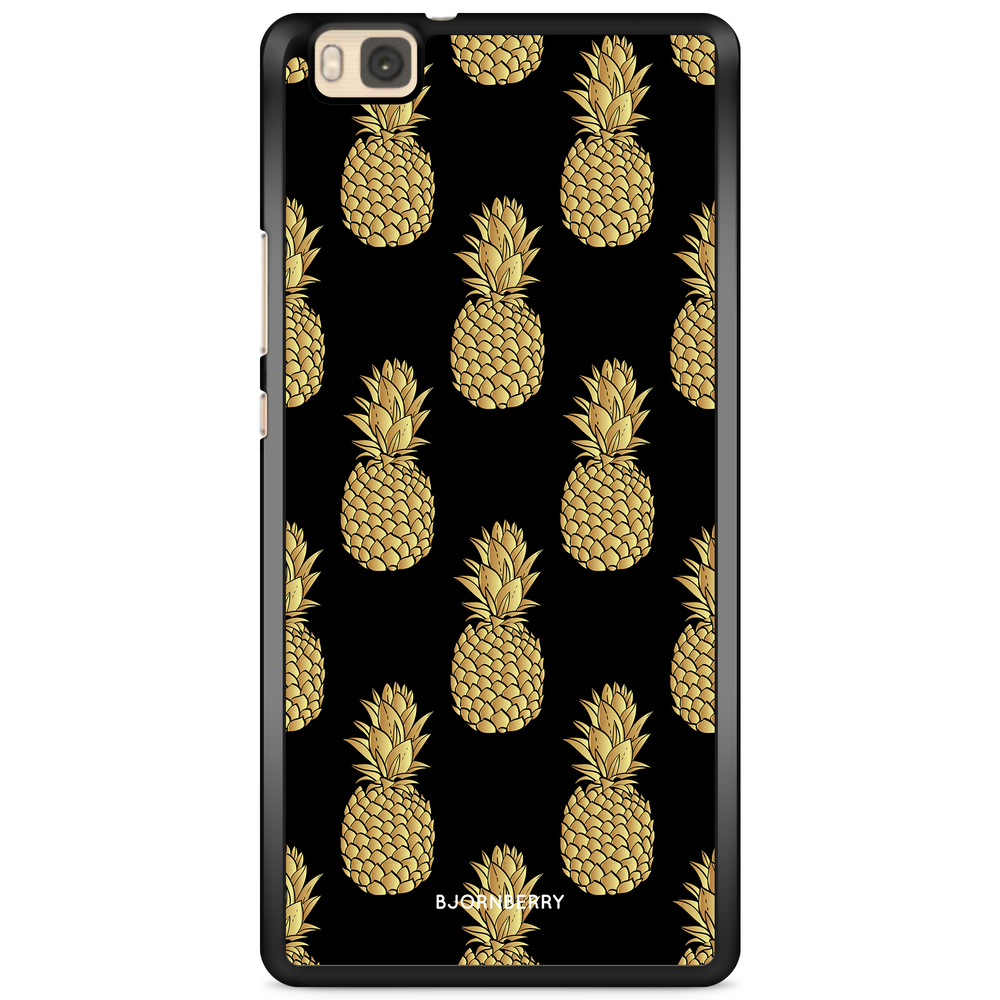 Huawei P8 Lite Case - Gold Pineapples