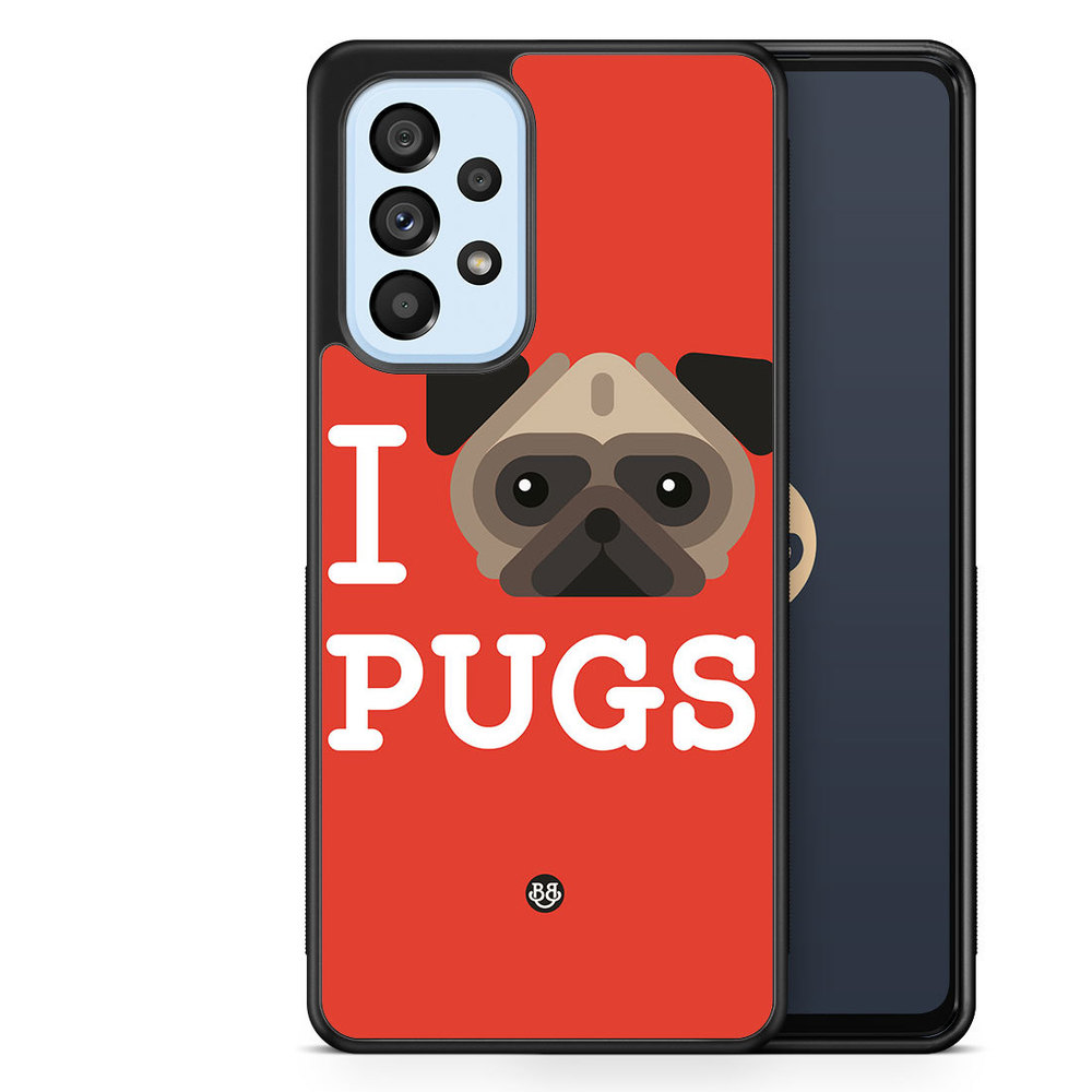 Samsung Galaxy A53 5G Case - I Love Pugs