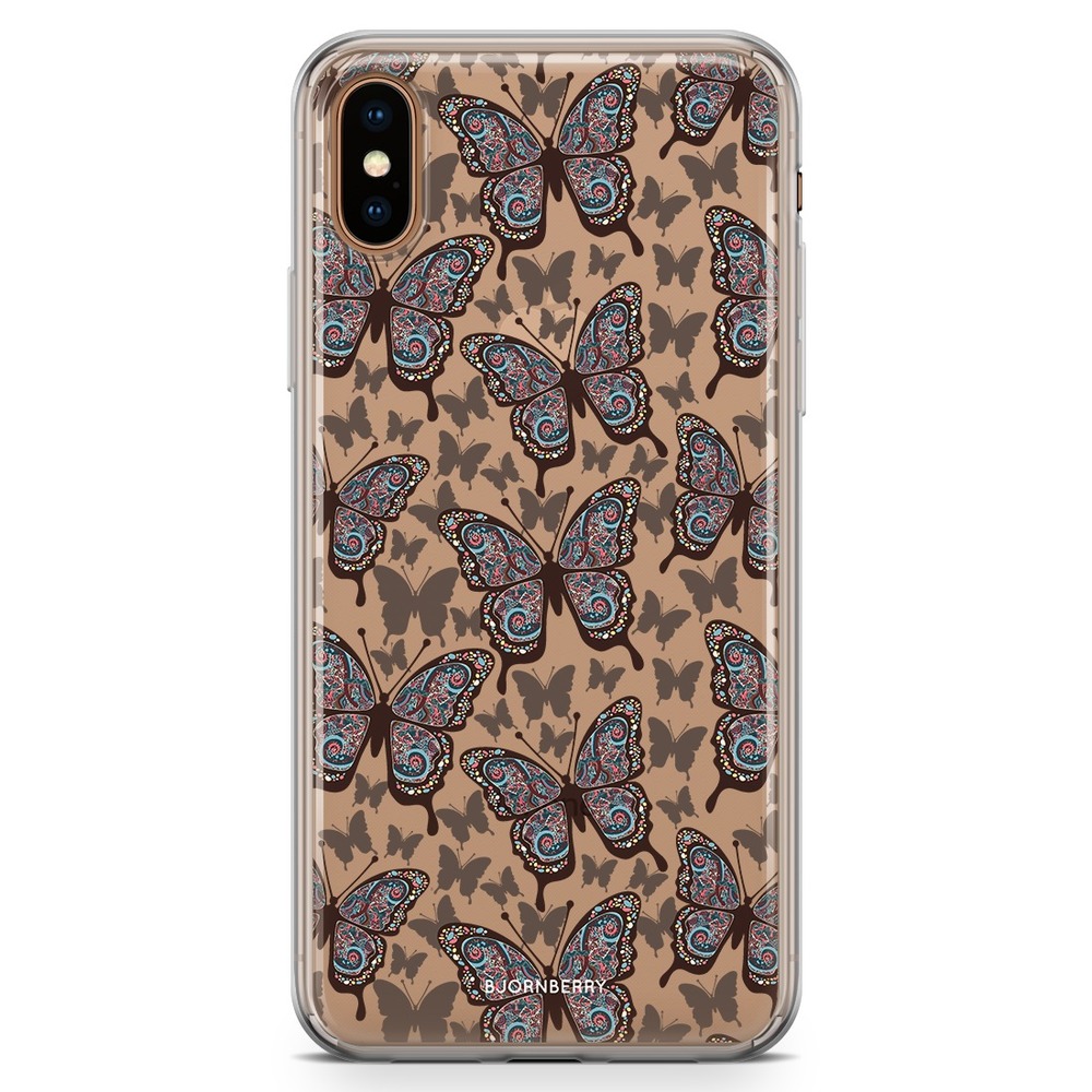 iPhone Xs Max Fashion Skal - Färgglada Fjärilar