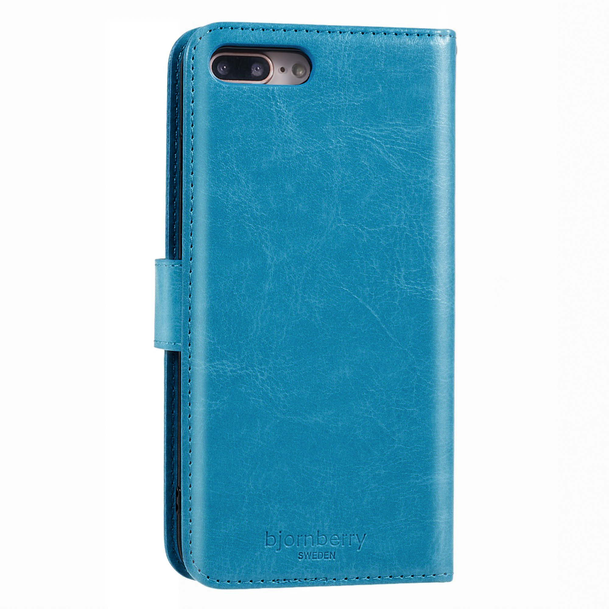 iPhone 7 Plus/8 Plus Magnet Wallet Case MONOGRAM - Light Blue - 4