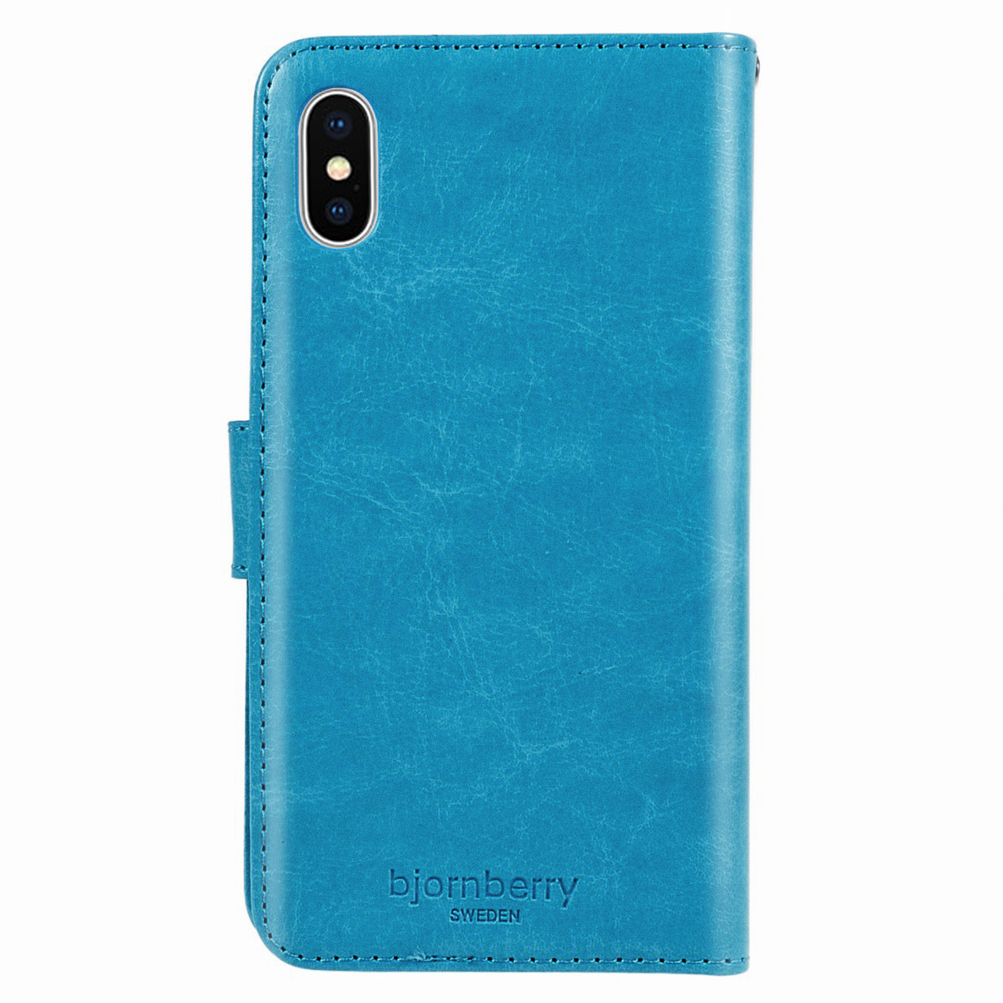 iPhone X/Xs Magnet Wallet Case MONOGRAM - Light Blue - 4