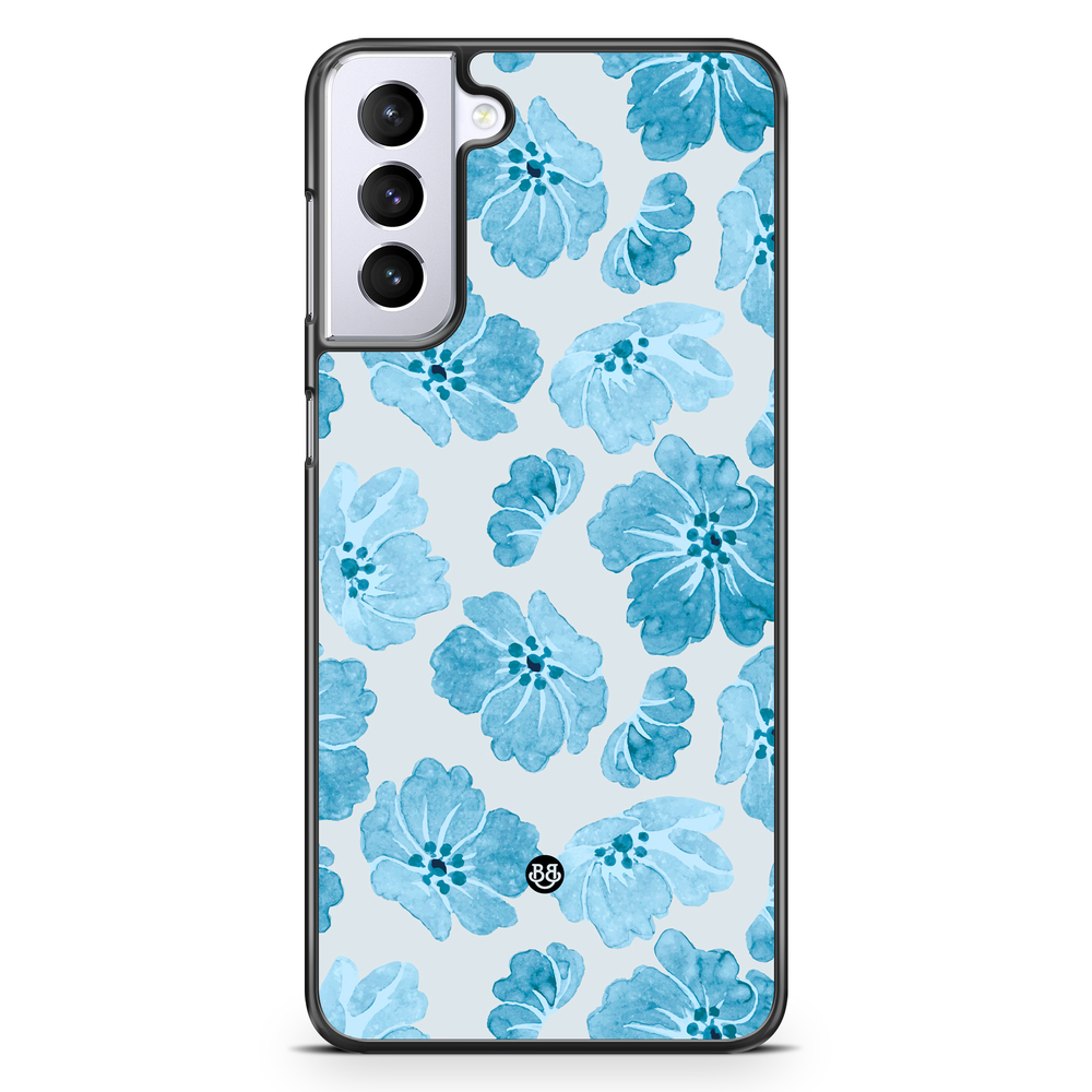 Samsung Galaxy S21 Plus Case - WILD BLOOM - Blue Petals