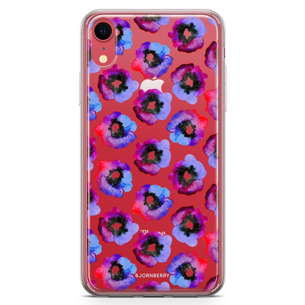 iPhone XR Fashion Skal - Violettblommor