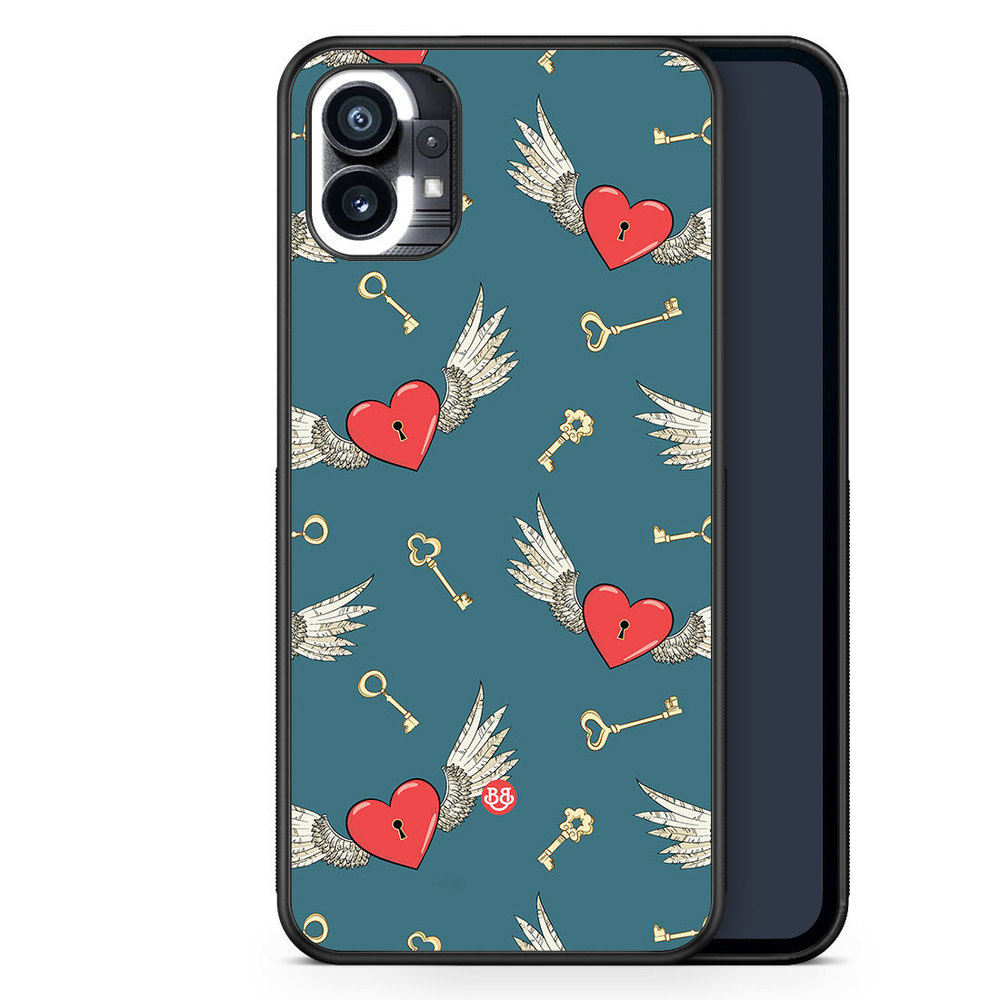 Nothing Phone (1) Case - Hearts and Wings