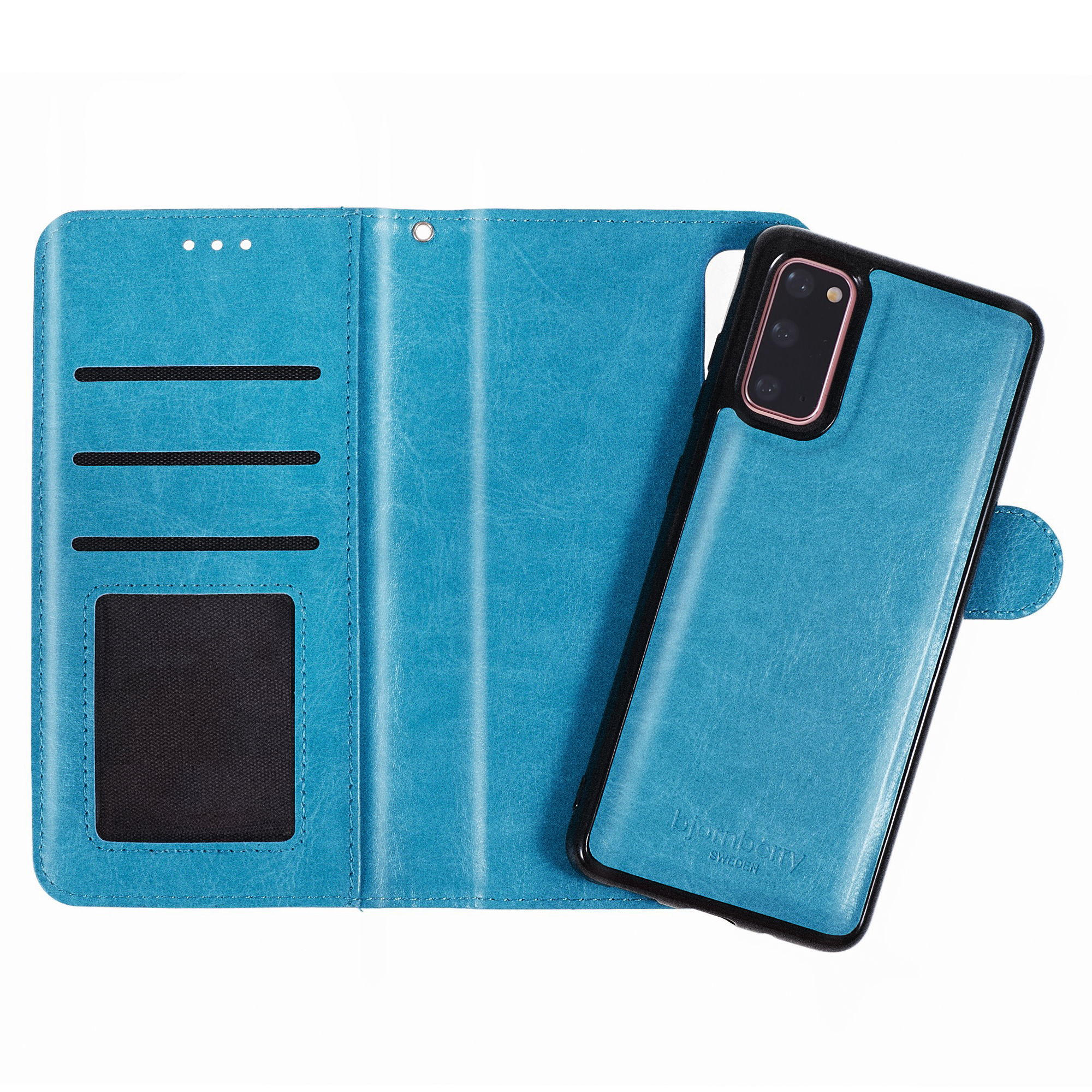 Samsung Galaxy S20 Magnet Wallet Case MONOGRAM - Light Blue - 3