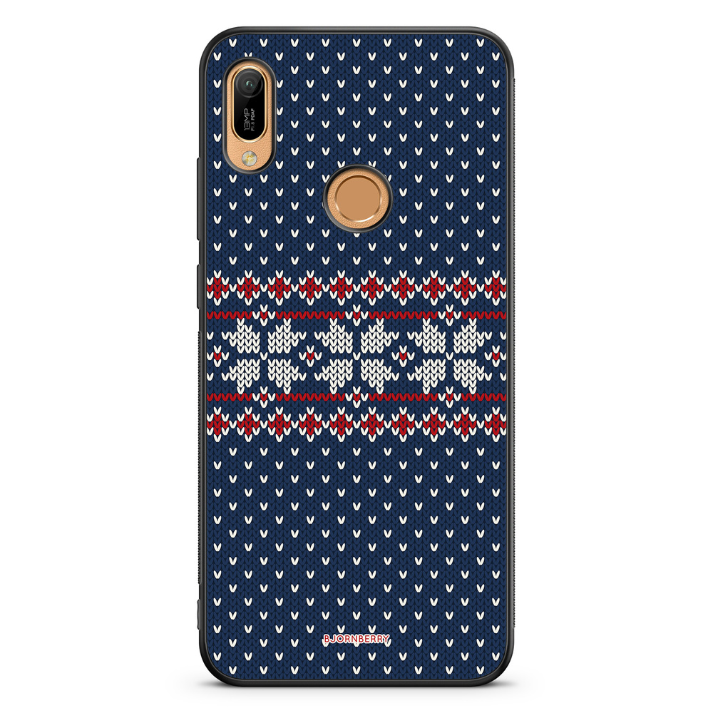 Huawei Y6 2019 Case - Knitted Xmas