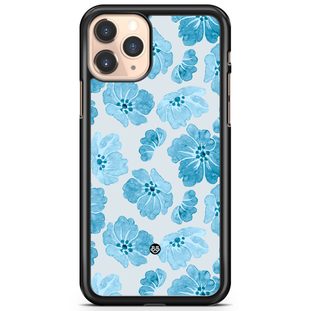 iPhone 11 Pro Max Case - WILD BLOOM - Blue Petals