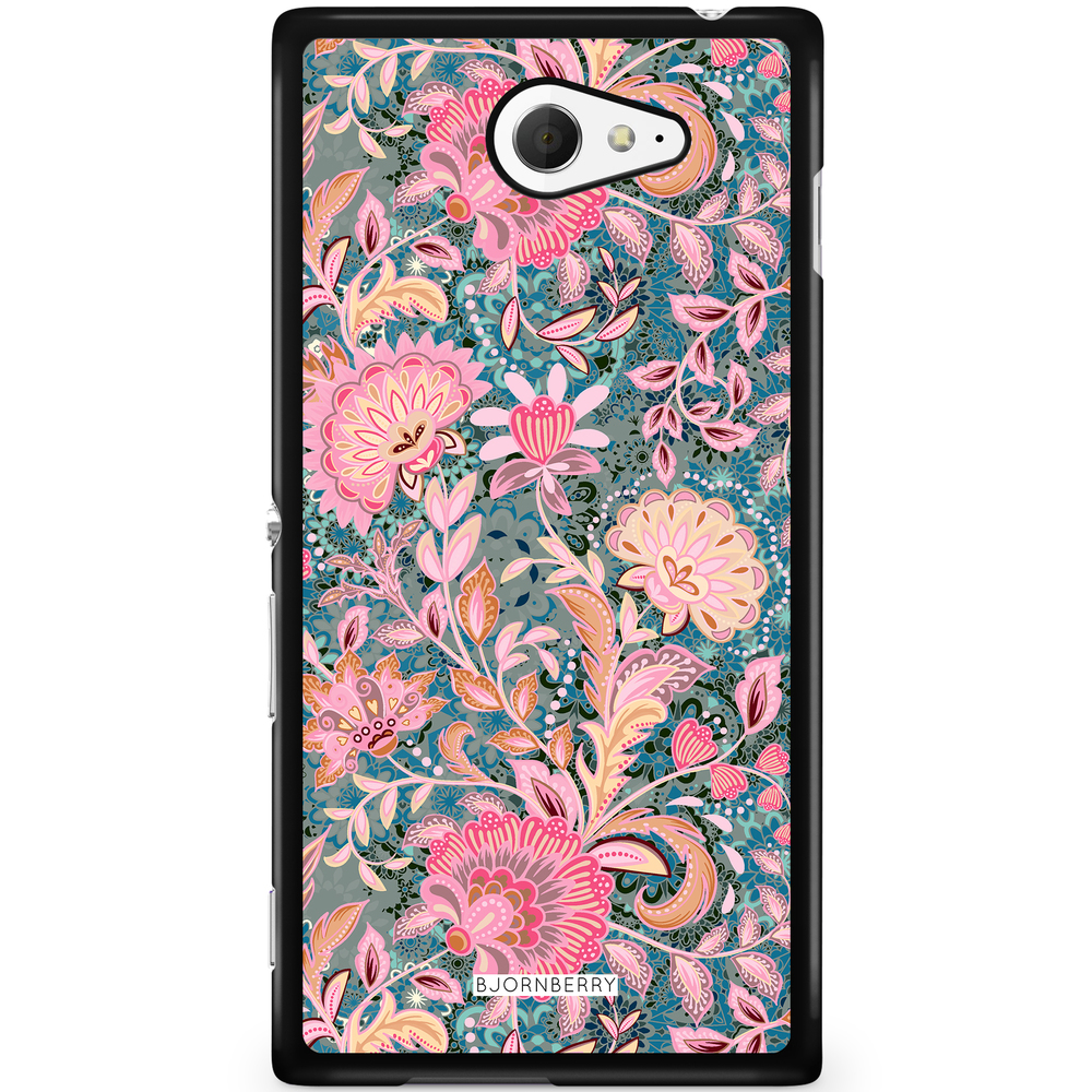 Sony Xperia M2 Aqua Case - Fantasy Flowers