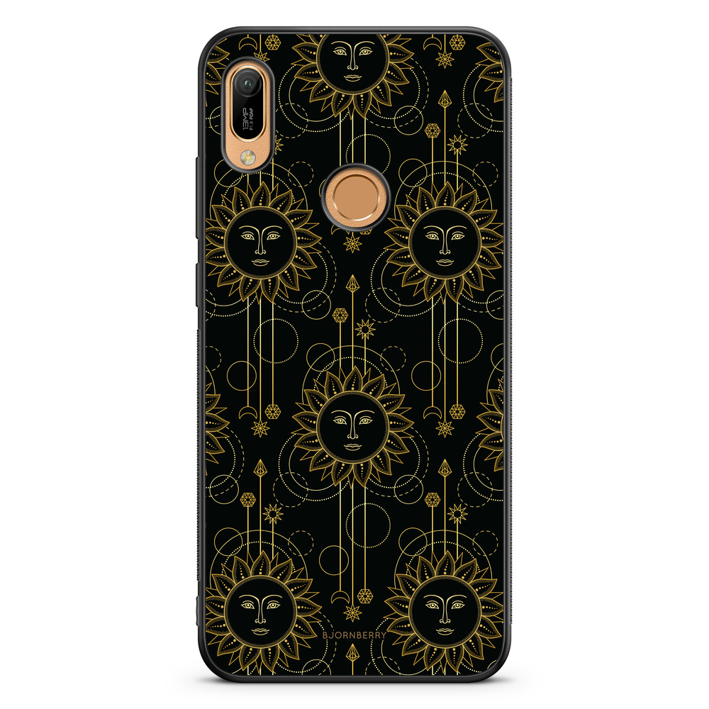 Huawei Y6 2019 Case - Gold Suns