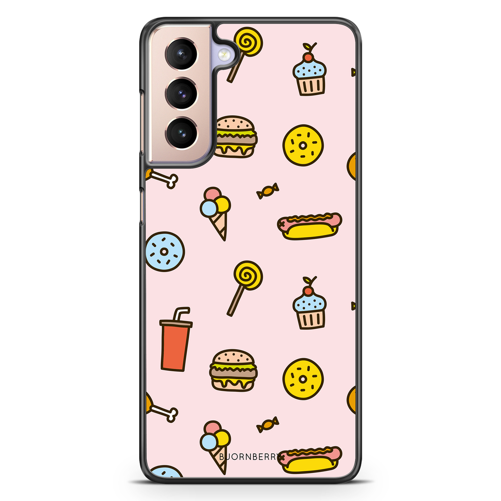 Samsung Galaxy S21 Case - Junk Food Pattern