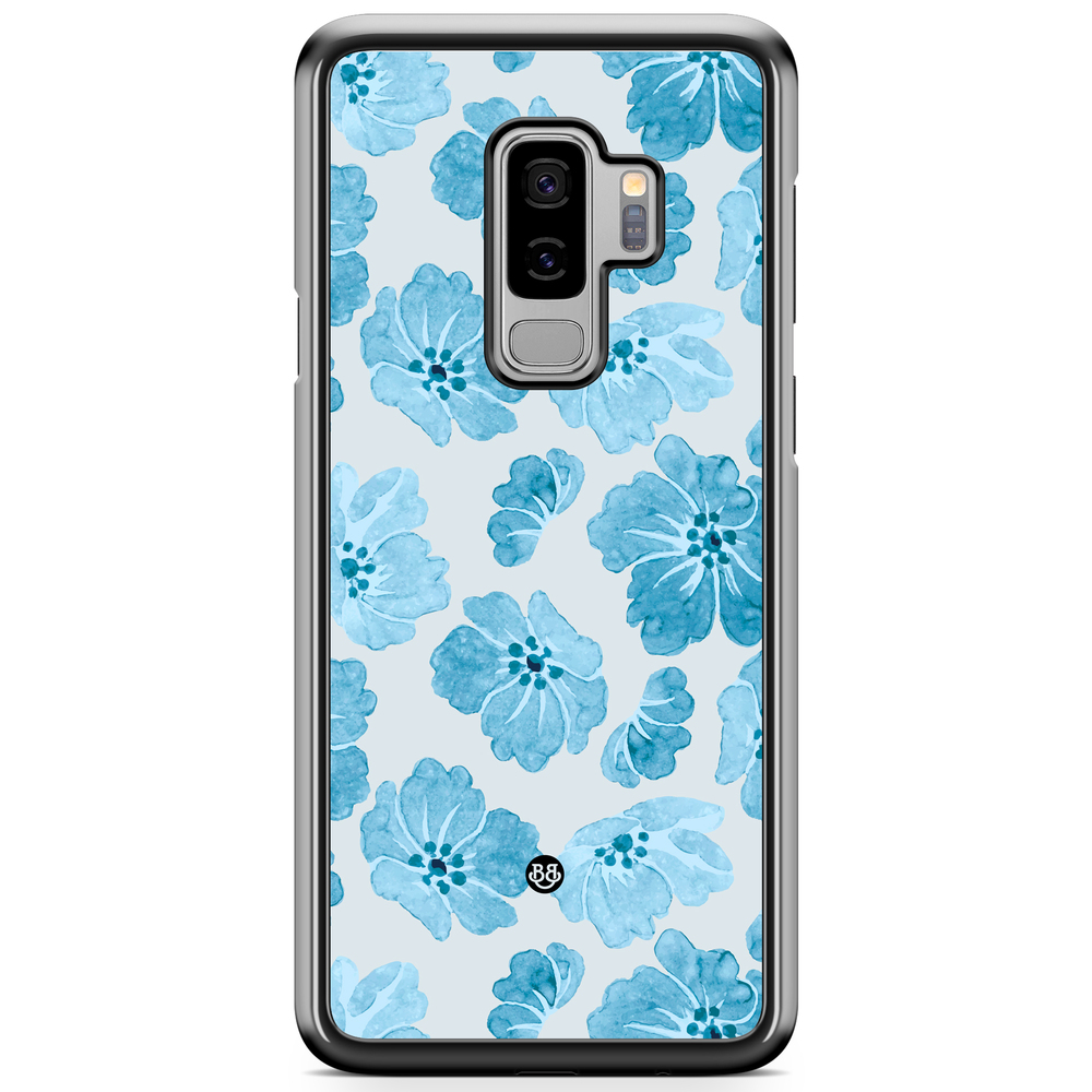 Samsung Galaxy S9 Plus Case - WILD BLOOM - Blue Petals