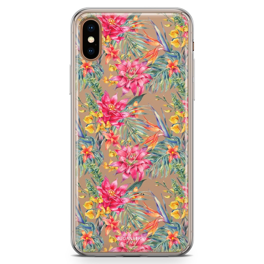 iPhone Xs Max Fashion Skal - Exotiska Blommor