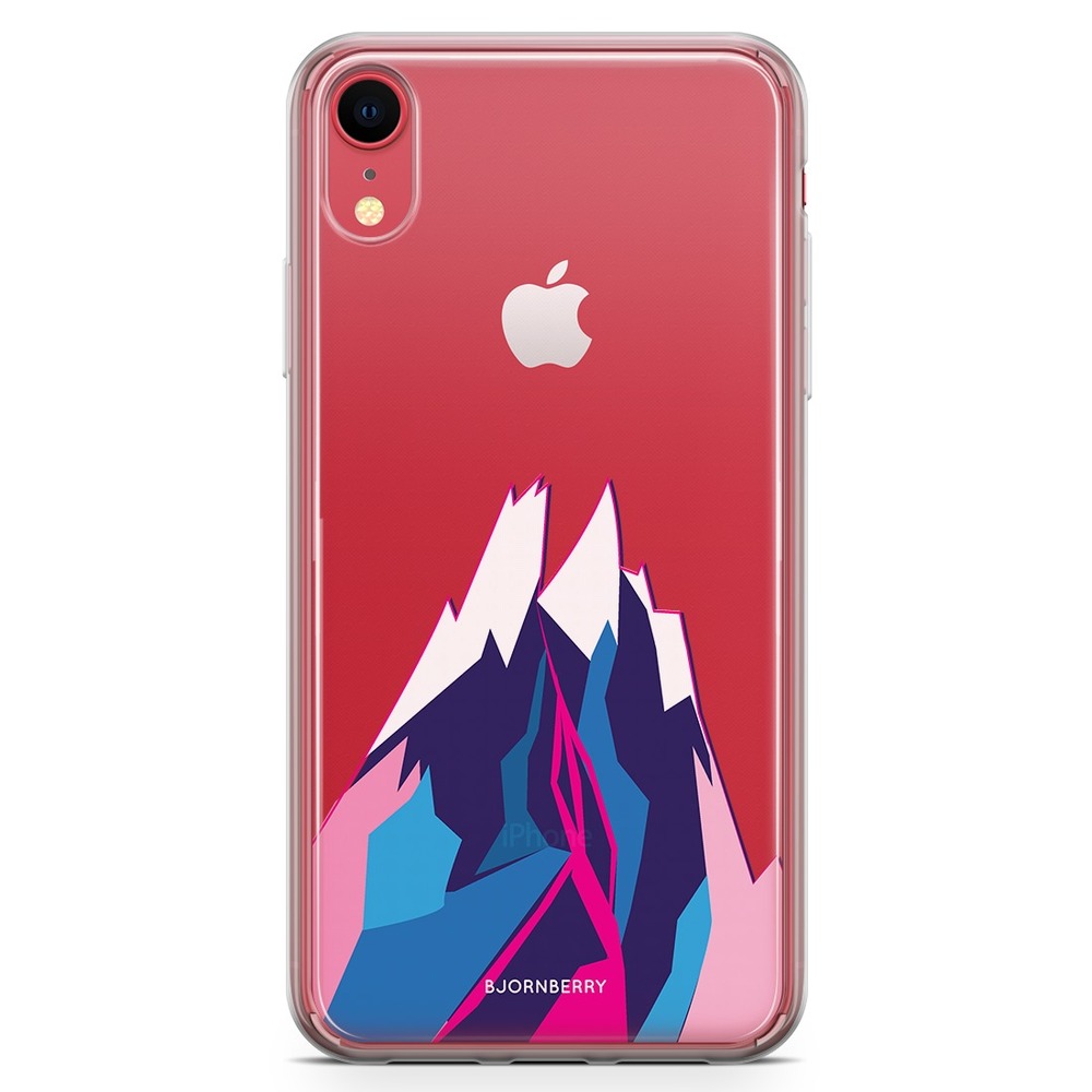 iPhone XR Fashion Case - Pink Mountain
