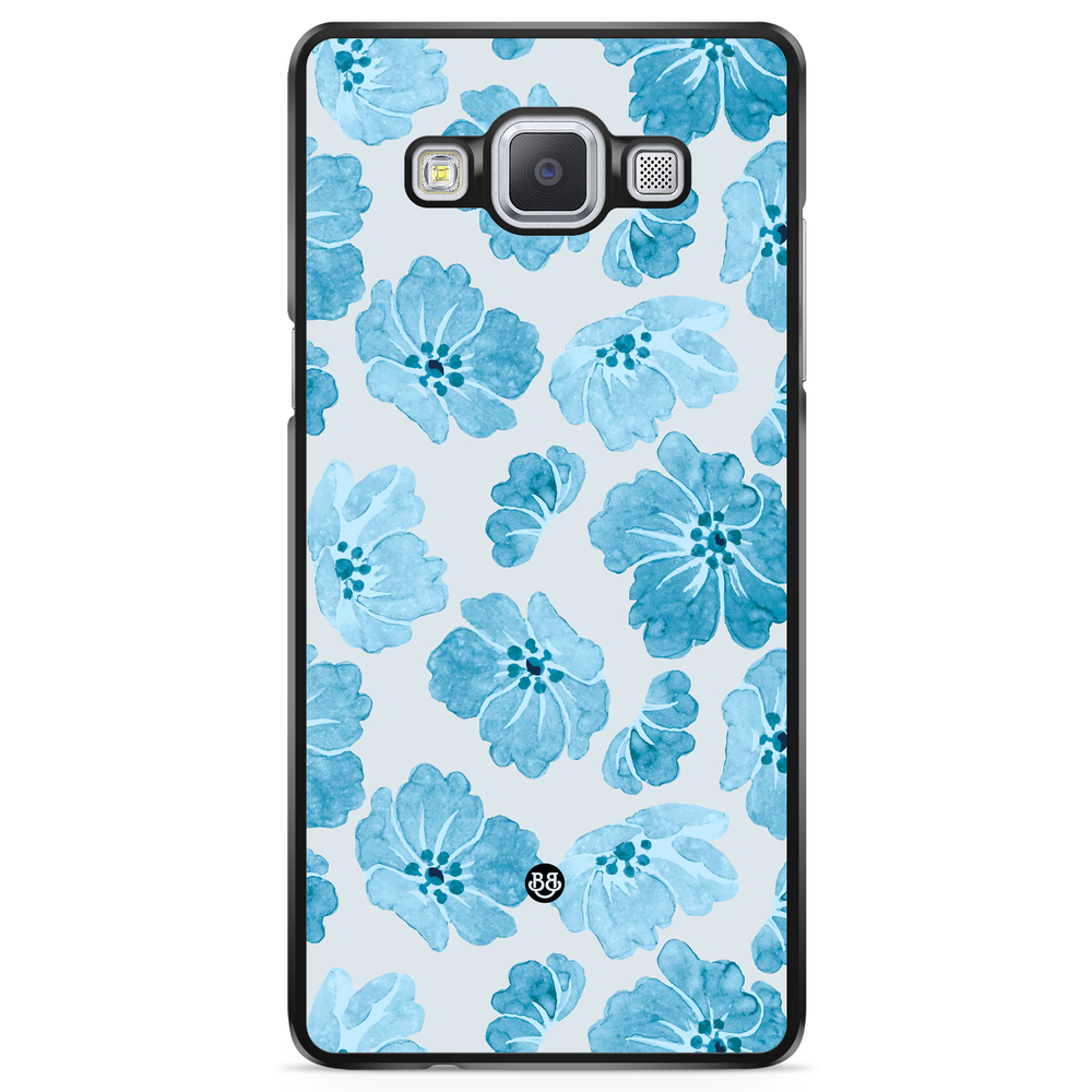 Samsung Galaxy A5 (2015) Case - WILD BLOOM - Blue Petals