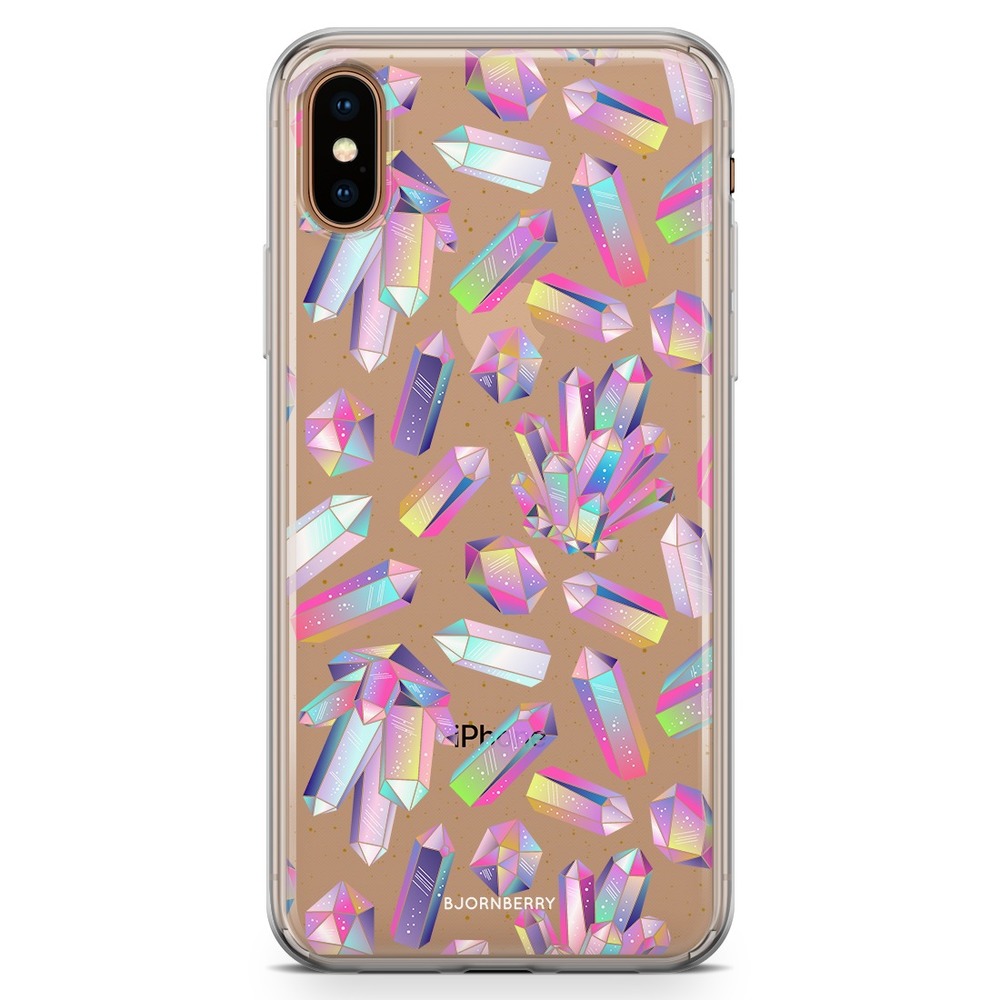 iPhone Xs Max Fashion Skal - Kristaller Regnbåge
