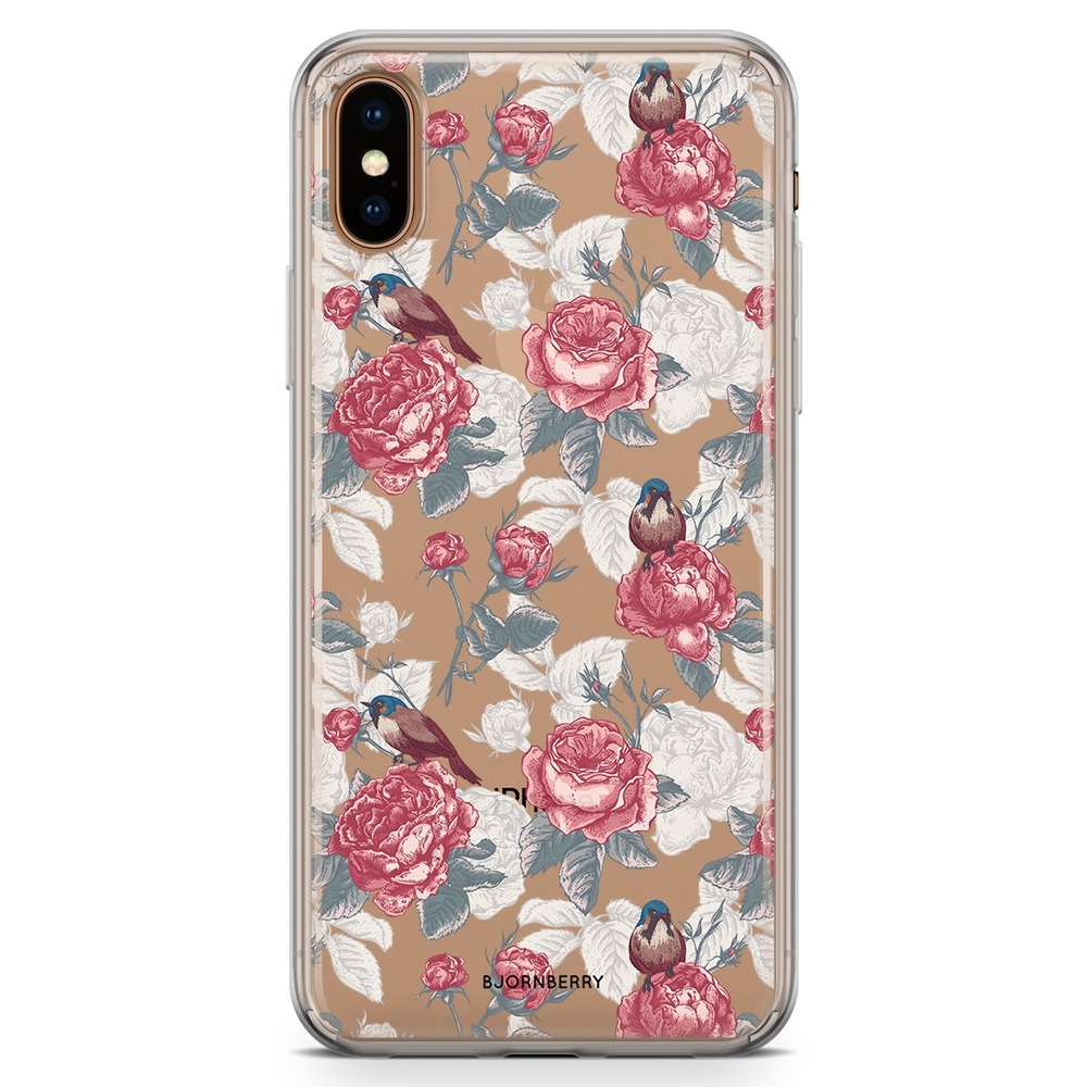 iPhone Xs Max Fashion Case - Roses and Birds