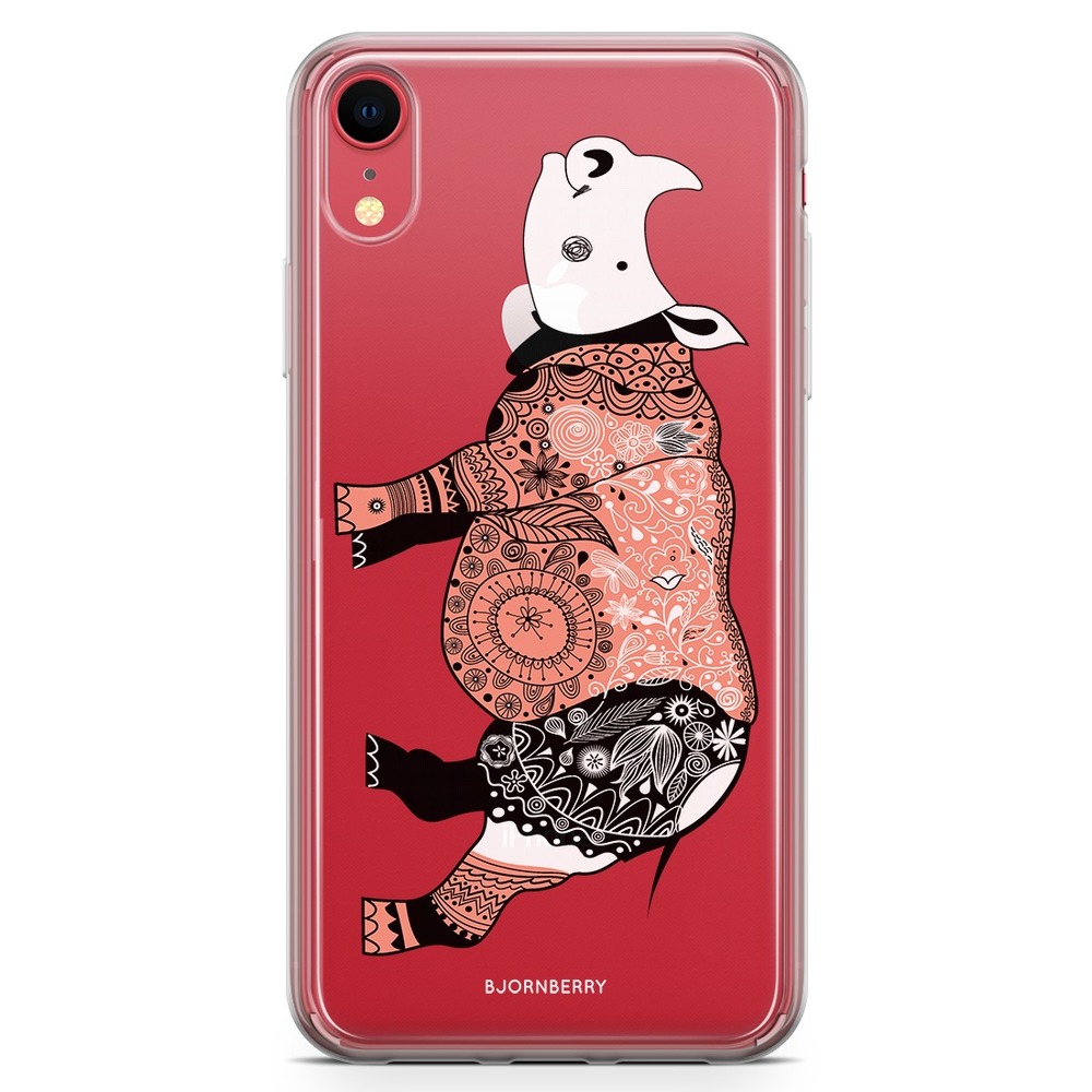 iPhone XR Fashion Skal - Noshörning