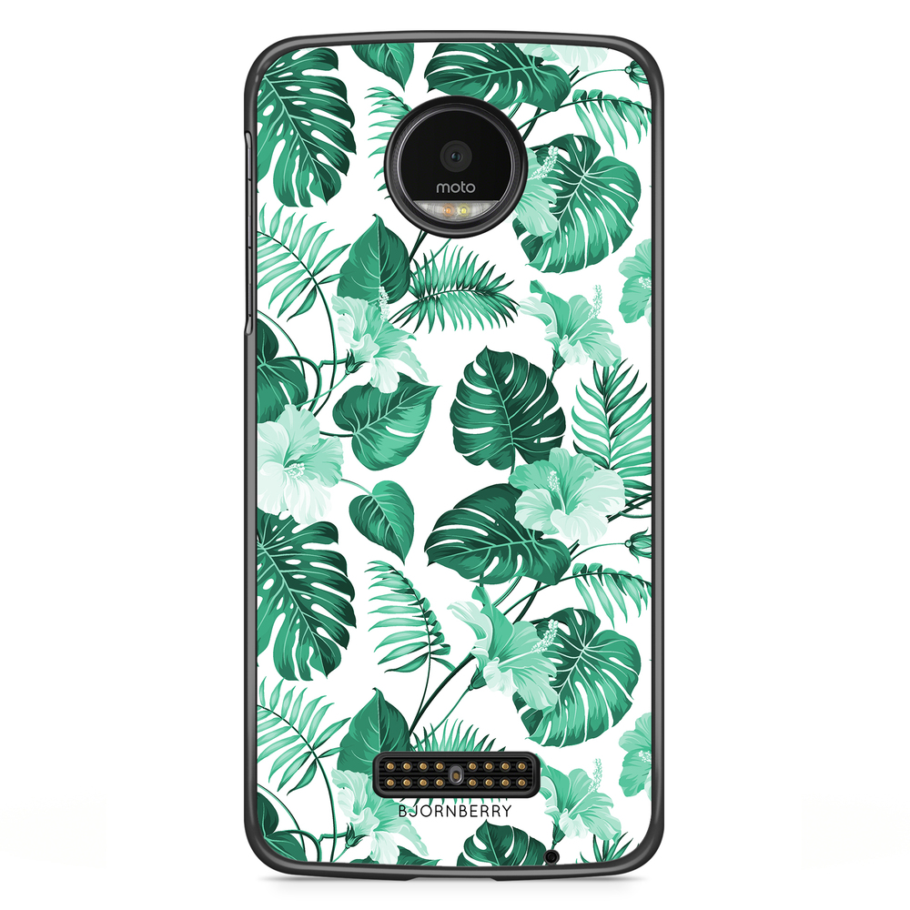 Moto Z2 Play Case - Turquoise Flowers