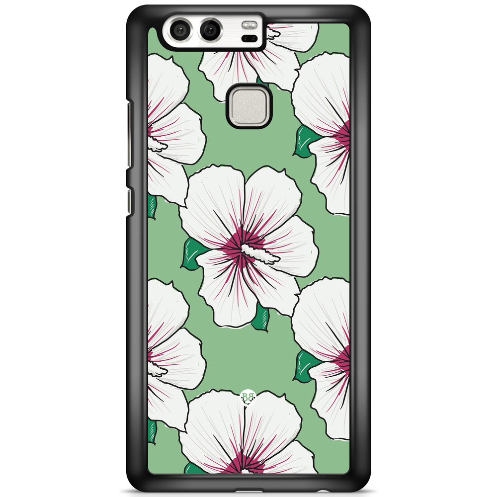 Huawei P9 Case - Creamy White Flowers