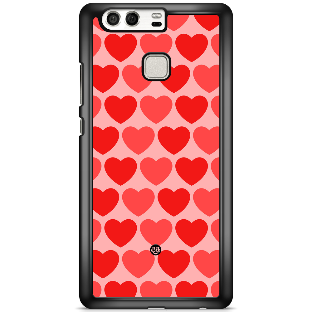 Huawei P9 Case - Red Hearts