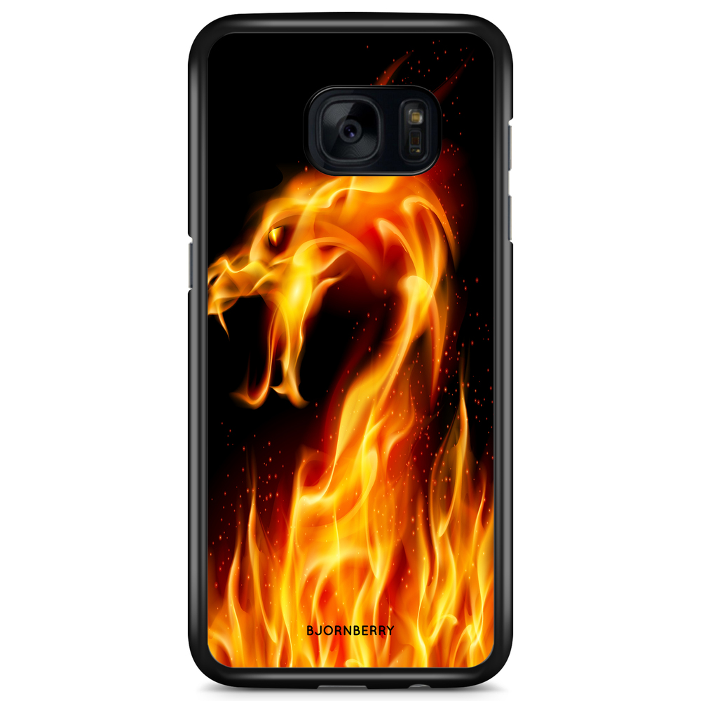 Samsung Galaxy S7 Edge Case - Flames Dragon