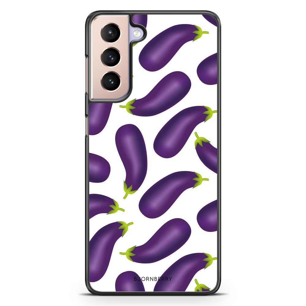Samsung Galaxy S21 Case - Eggplant Pattern