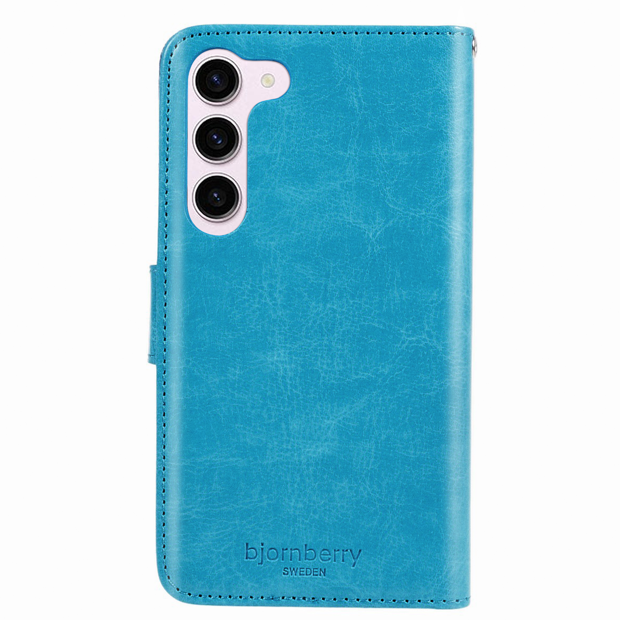 Samsung Galaxy S23 Plus Magnet Wallet Case MONOGRAM - Light Blue - 4