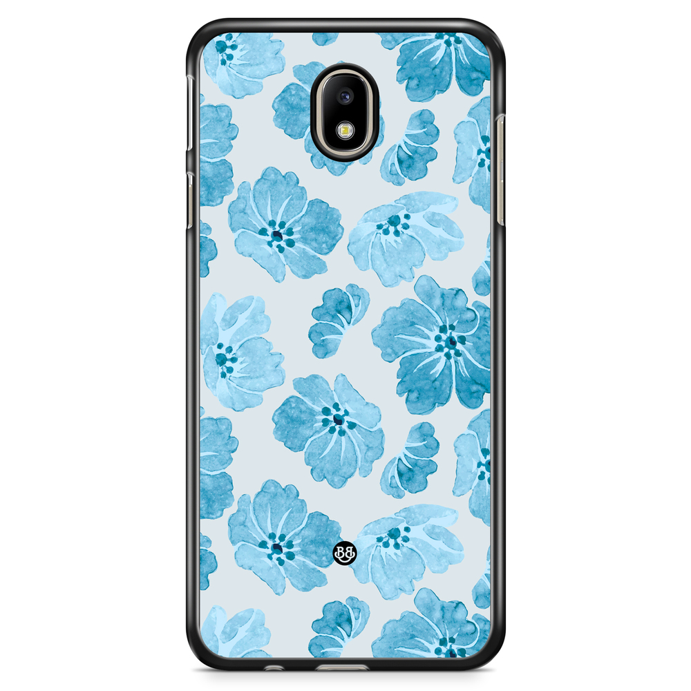 Samsung Galaxy J3 (2017) Case - WILD BLOOM - Blue Petals