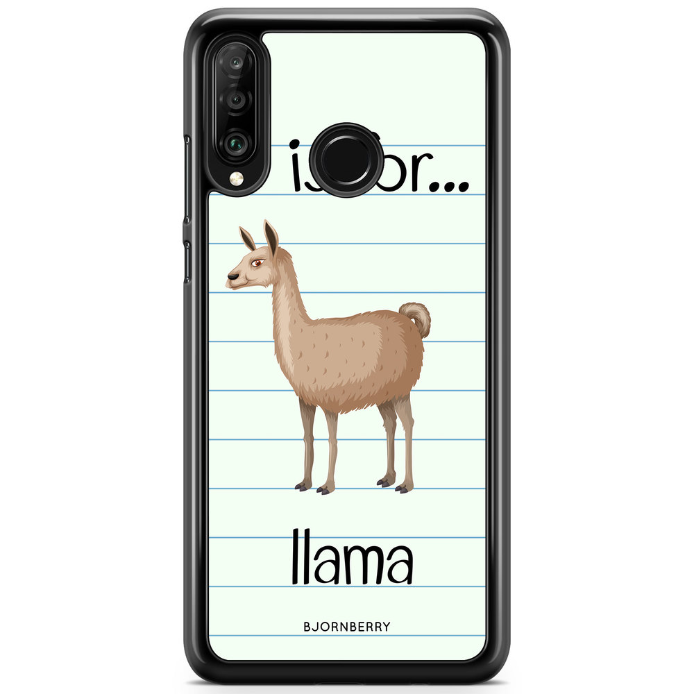 Huawei P30 Lite Case - L Is For Llama