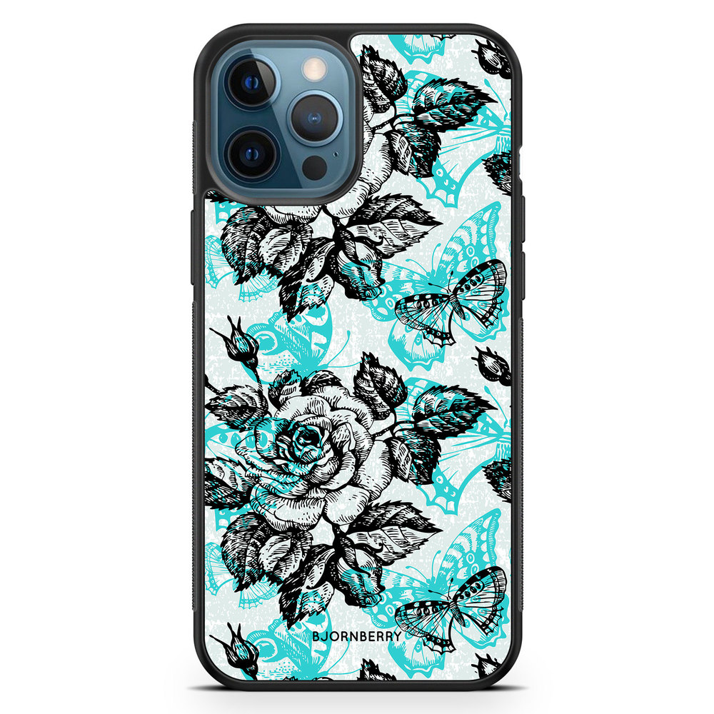 iPhone 12 Pro Case - Roses & Butterflies