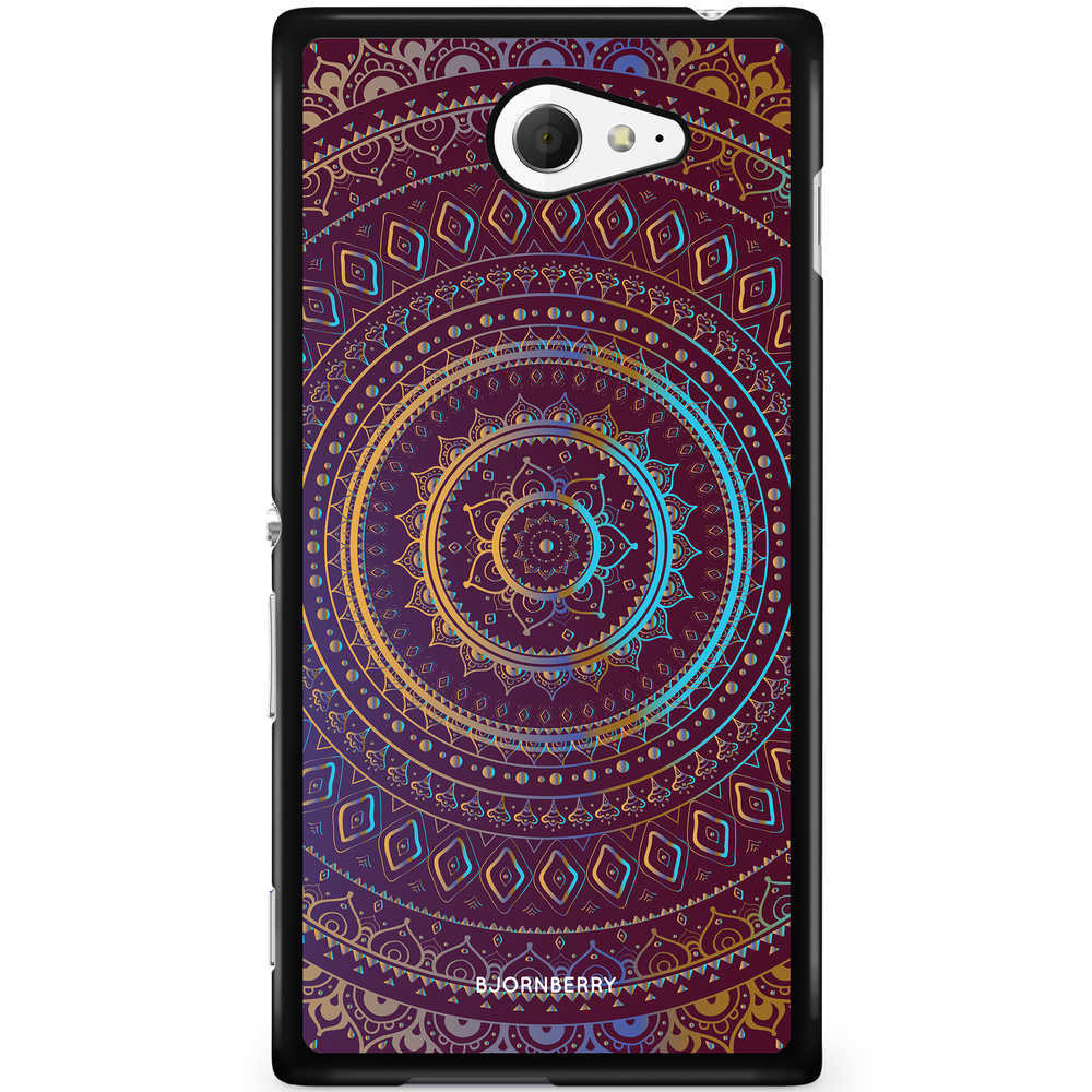Sony Xperia M2 Aqua Case - Purple Mandala