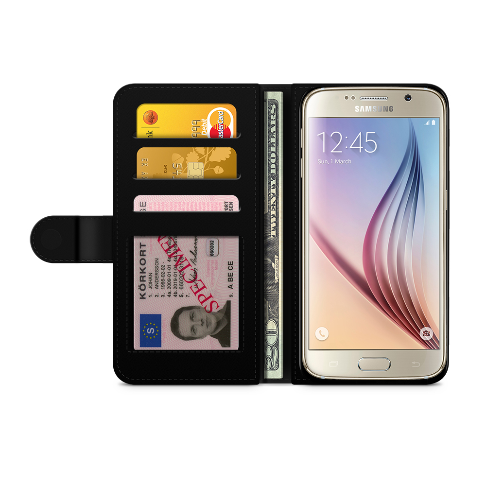 Samsung Galaxy S6 Wallet Case - Dog With Hat - 2