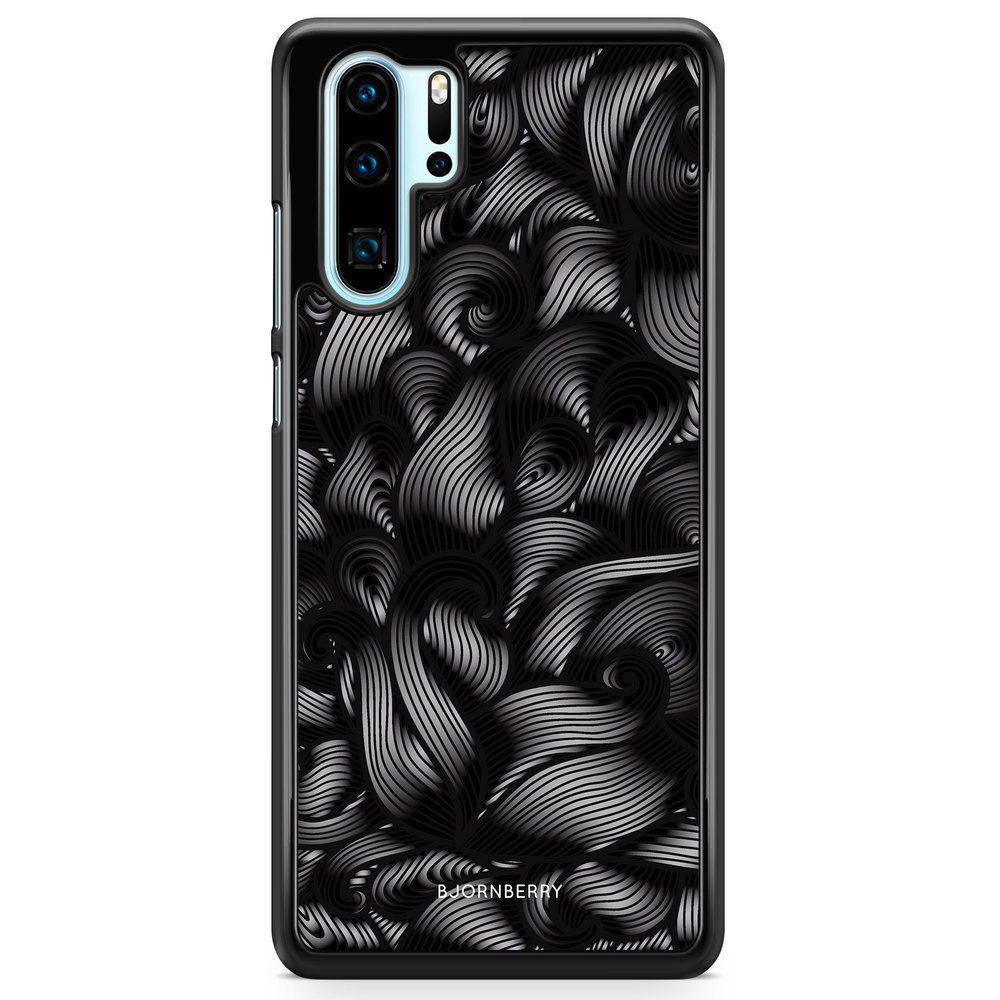 Huawei P30 Pro Case - Black Waves