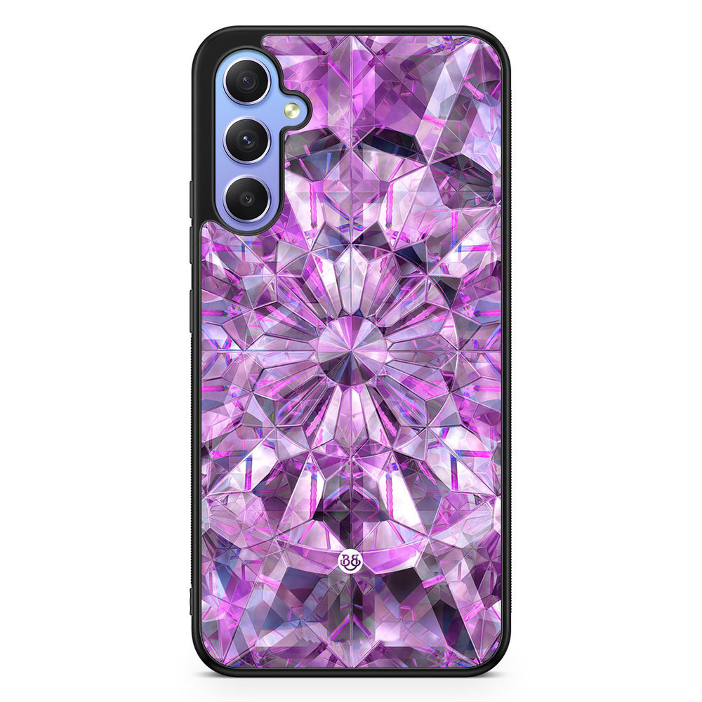 Samsung Galaxy A34 5G Case - Purple Crystals