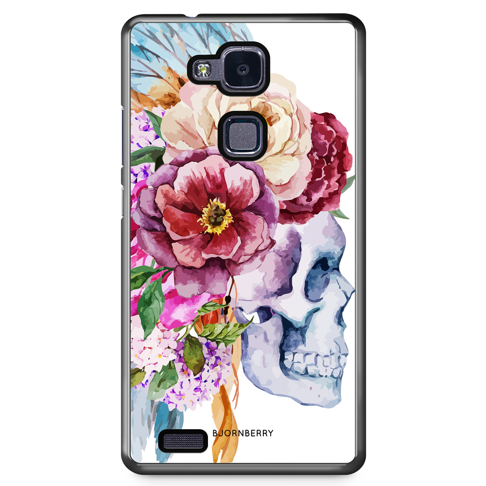Huawei Honor 5X Skal - Dödskalle Blommor