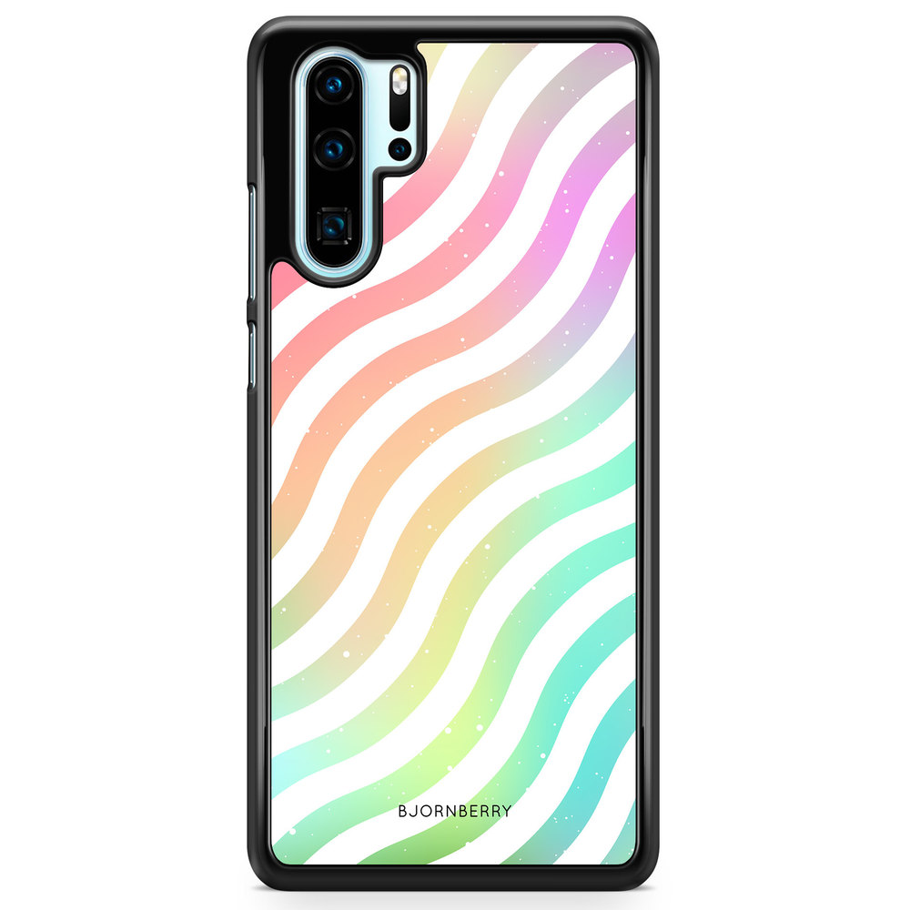 Huawei P30 Pro Case - Wavy Rainbow