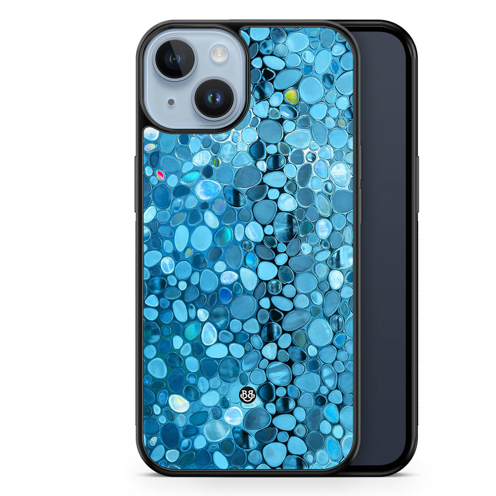 iPhone 14 Plus Case - Stained Glass Blue