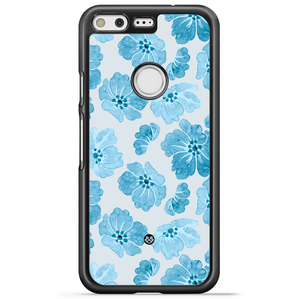 Google Pixel Case - WILD BLOOM - Blue Petals
