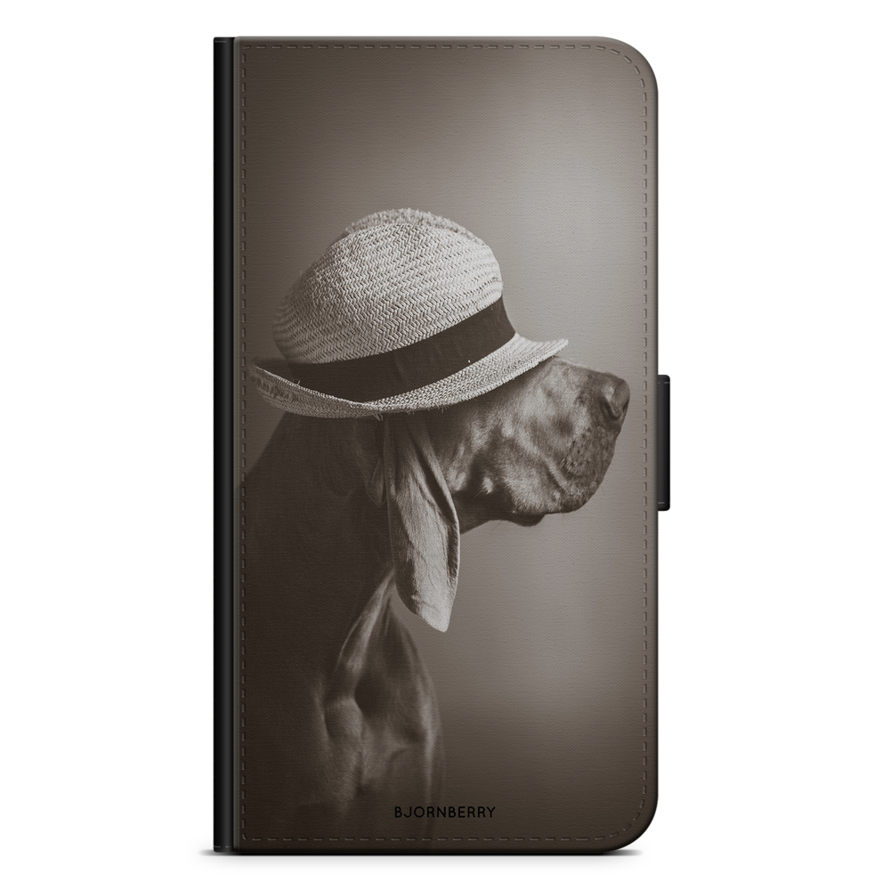Huawei P9 Wallet Case - Dog With Hat