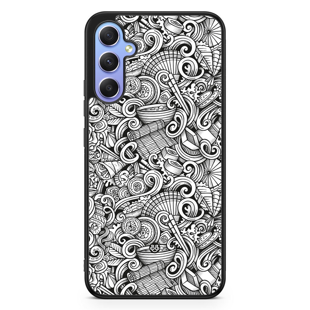 Samsung Galaxy A34 5G Case - Japanese Pattern