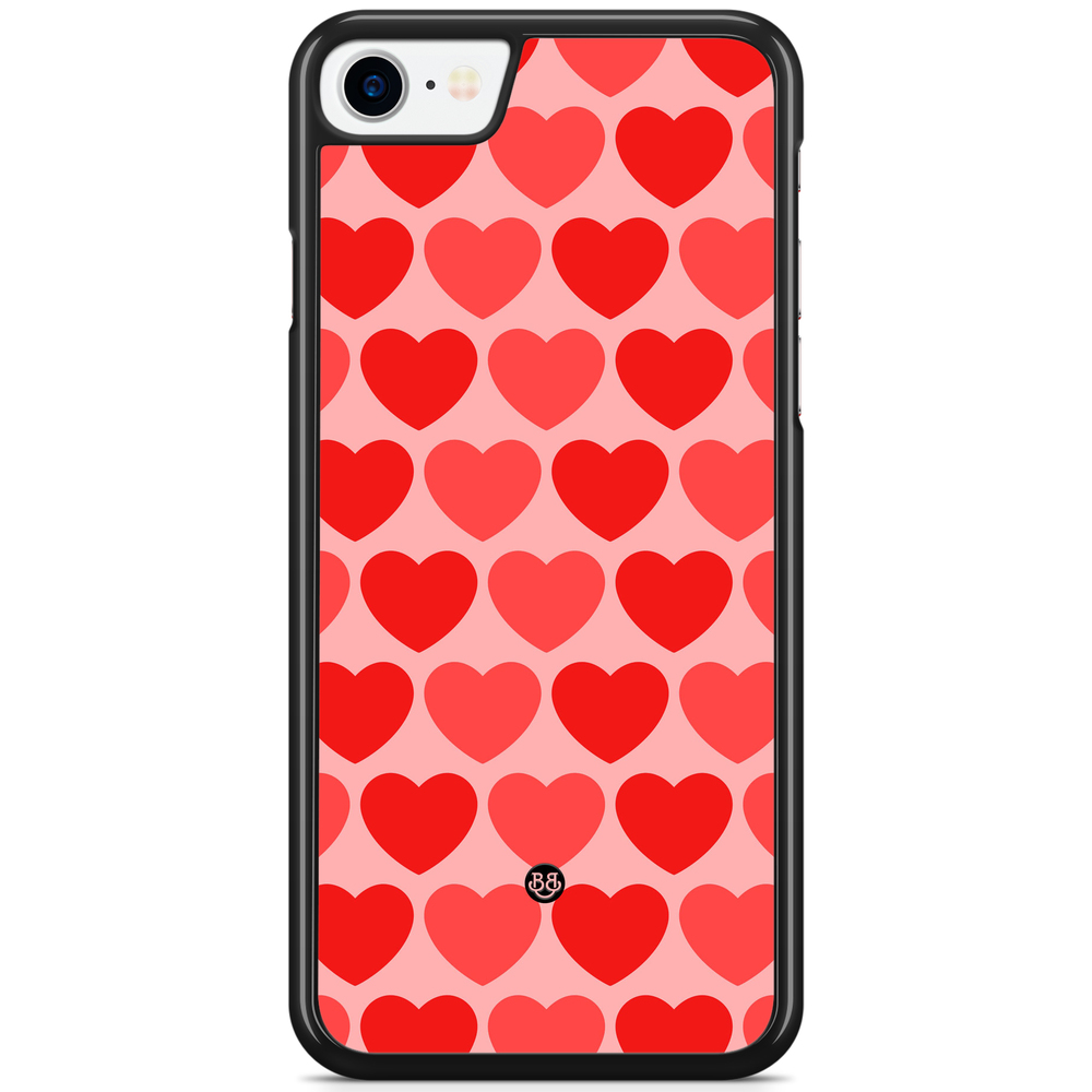 iPhone 8/SE (2020) Skal - Red Hearts