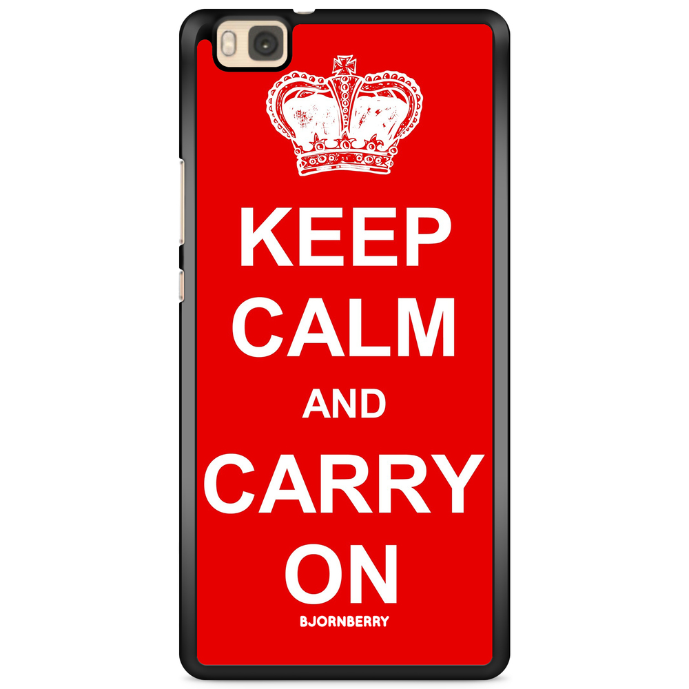 Huawei P8 Lite Case - Keep calm carry on