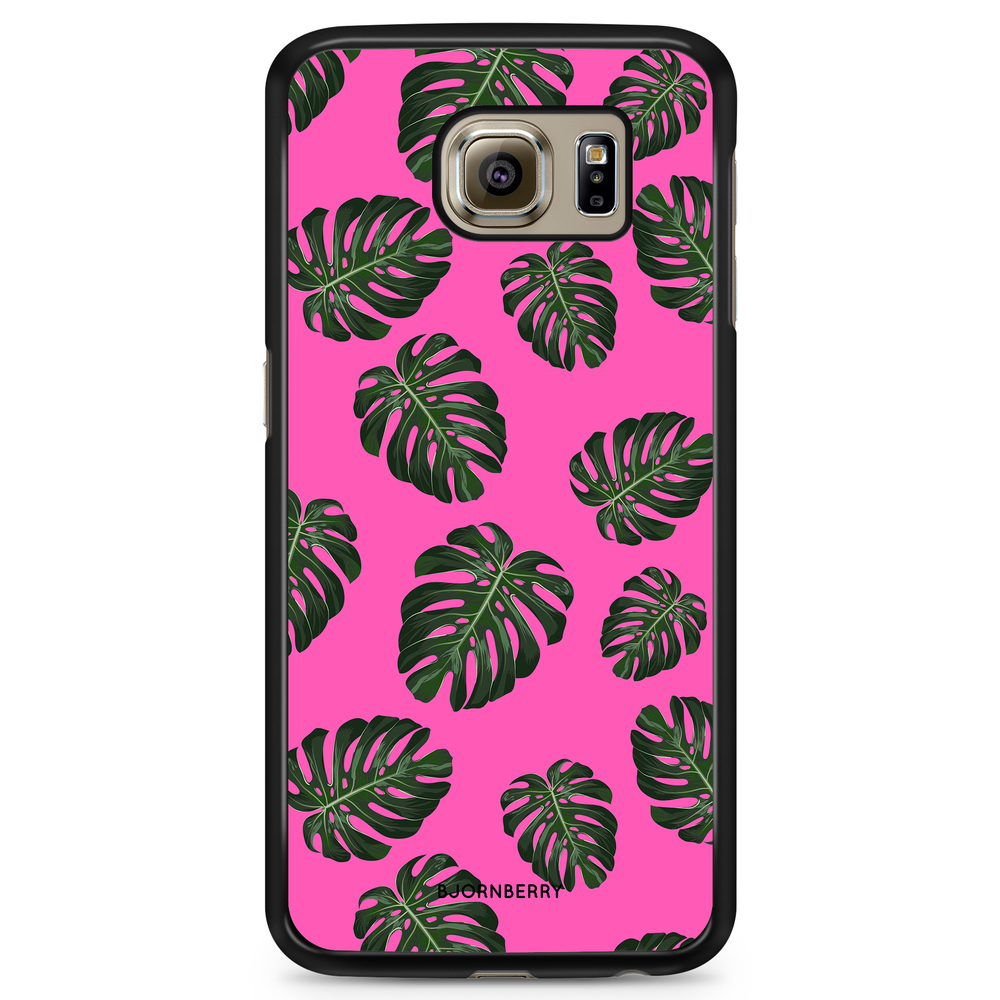 Samsung Galaxy S6 Case - Monstera Pink
